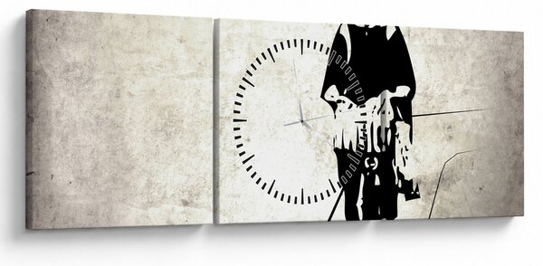 Obraz - Pocit volnosti (s hodinami) (90x30 cm)