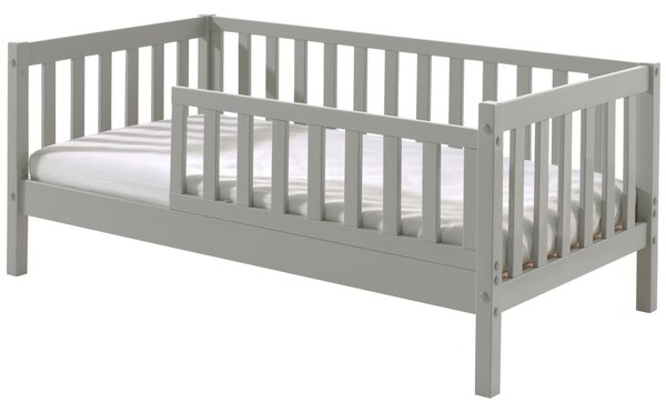 Šedá borovicová dětská postýlka Vipack Toddler 70 x 140 cm