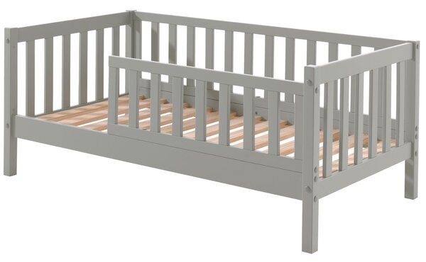Šedá borovicová dětská postýlka Vipack Toddler 70 x 140 cm