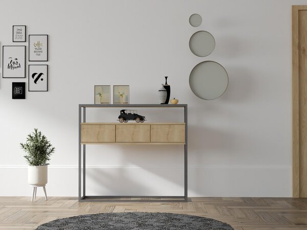 Konzolový stolek Guarde (dub safírový). Akce -26%