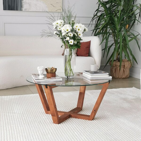Konferenční stolek Putilo (dřevo přírodní). Akce -25%