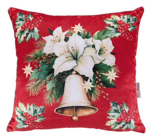 Sada 3 ks povlaků na polštářky RED POINSETTIA 45 x 45 cm
