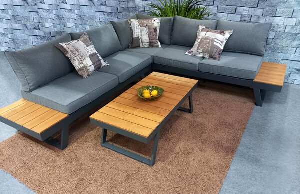Doppler LIVORNO LOUNGE set - rohová zahradní souprava - Rozbalené zboží (N638)