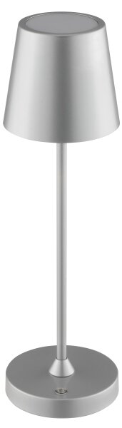 Brilliant - LED Stm nab dotyk stolní lampa ELORA LED/2,5W/5V 2700K IP44 stříbrná