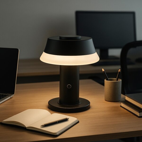 Brilliant -LED Stm nabíjecí dotyková stolní lampa KINICH LED/2,5W/5V 2700K černá