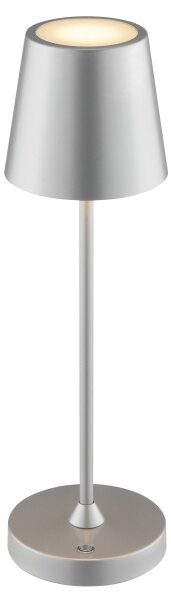 Brilliant - LED Stm nab dotyk stolní lampa ELORA LED/2,5W/5V 2700K IP44 stříbrná
