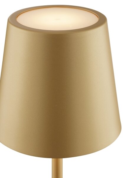 Brilliant - LED Stm nab dotyková stolní lampa ELORA LED/2,5W/5V 2700K IP44 zlatá