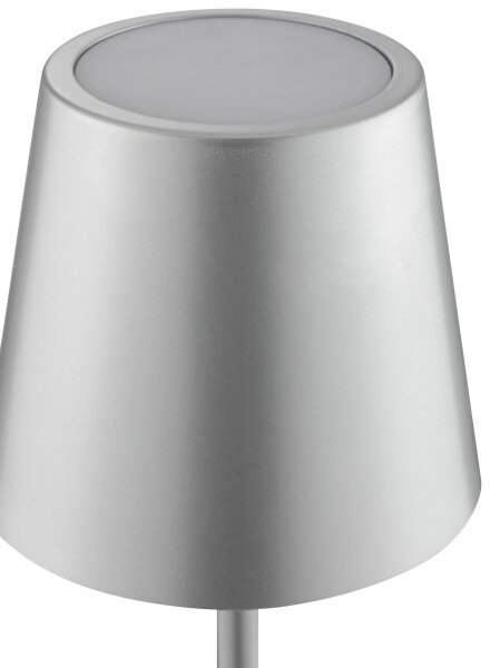 Brilliant - LED Stm nab dotyk stolní lampa ELORA LED/2,5W/5V 2700K IP44 stříbrná