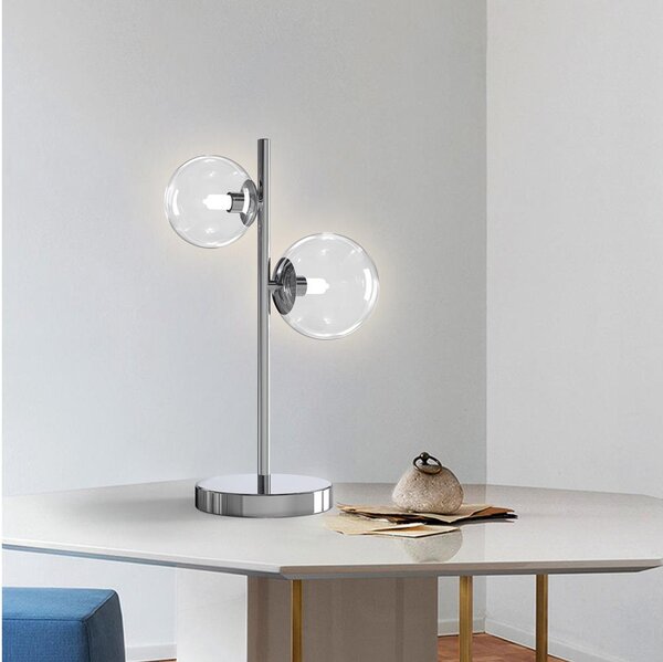 ONLI - Stolní lampa KIMBERLY 2xG9/6W/230V 40 cm lesklý chrom