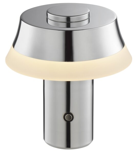 Brilliant - LED Stm nab dotyk stolní lampa KINICH LED/2,5W/5V 2700K lesklý chrom