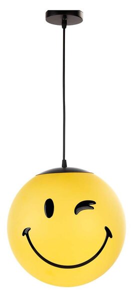 ONLI - Dětský lustr na lanku SMILEY 1xE27/15W/230V žlutá