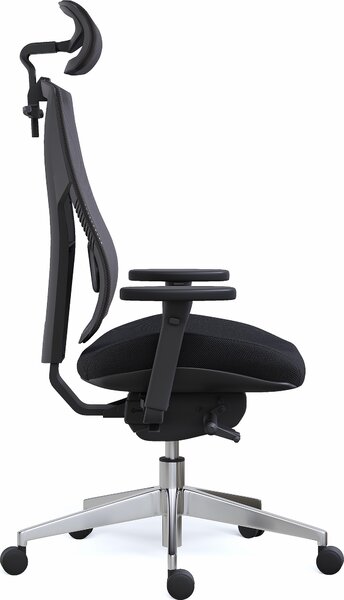Mercury Ergonomická kancelářská židle OAMA ERGO šedá, pro vysoké postavy