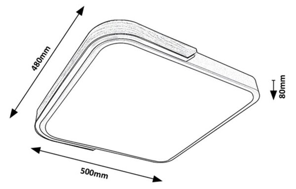 71146 LED RGB Stmívatelné stropní svítidlo ARILDLED 48W