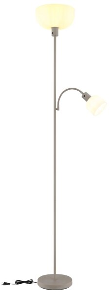 Globo 59947S - Stojací lampa HINTON 1xE27/40W/230V + 1xE14/25W