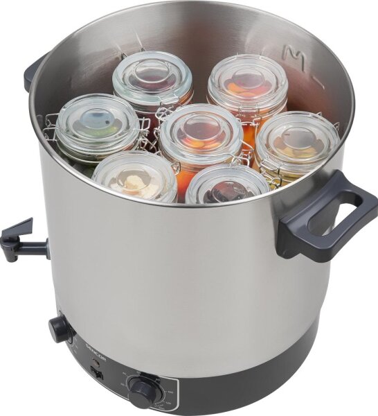 Sencor - Zavařovací hrnec 27 l 1800W/230V nerez/šedá