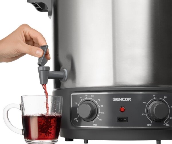 Sencor - Zavařovací hrnec 27 l 1800W/230V nerez/šedá
