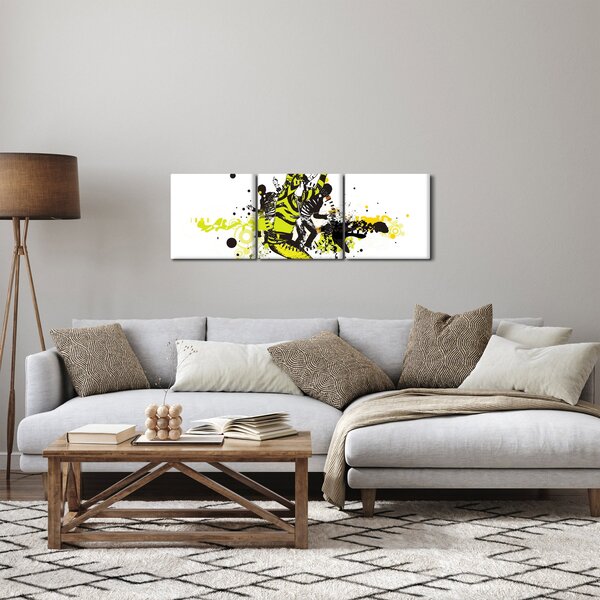 Obraz - Street dance (s hodinami) (90x30 cm)