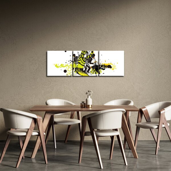 Obraz - Street dance (s hodinami) (90x30 cm)