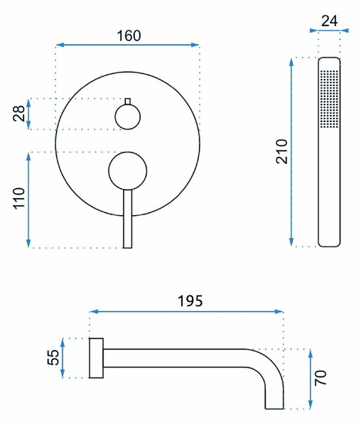Vanová baterie Rea Lungo Titan + Box