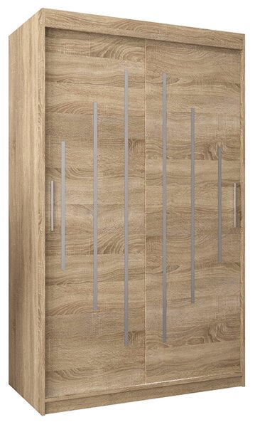 Šatní skříň s posuvnými dveřmi YORK - 120x200cm Dub Sonoma