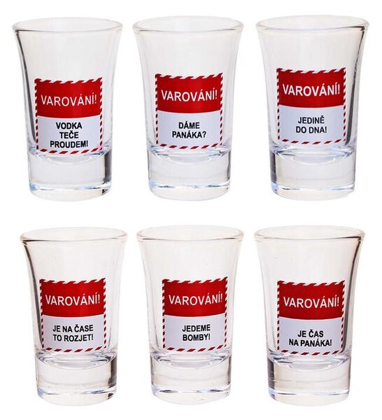 Sada 6 odlivek VAROVÁNÍ 40 ml