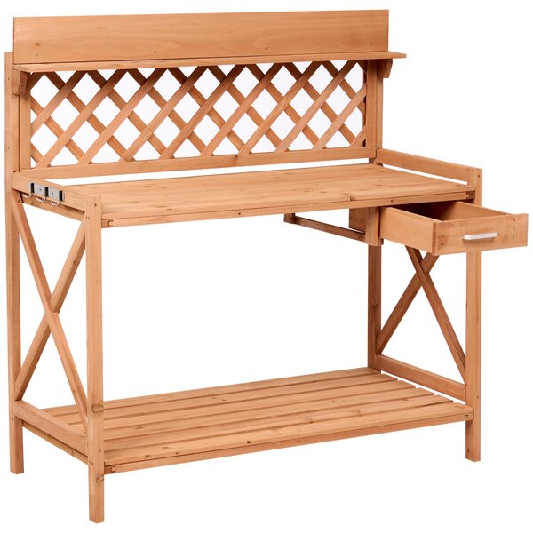 Přesazovací stolek SPERLINGA Borovicové dřevo 116 cm 115 cm Světle hnědá