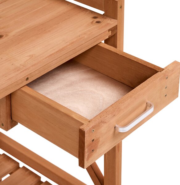 Přesazovací stolek SPERLINGA Borovicové dřevo 116 cm 115 cm Světle hnědá