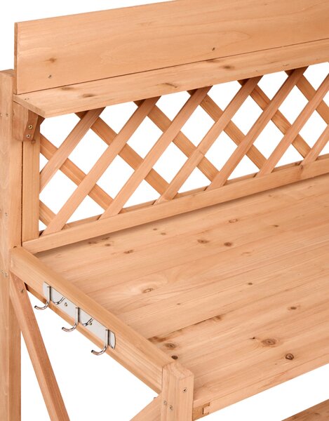 Přesazovací stolek SPERLINGA Borovicové dřevo 116 cm 115 cm Světle hnědá