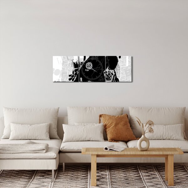 Obraz - Zrozen k jízdě (s hodinami) (90x30 cm)