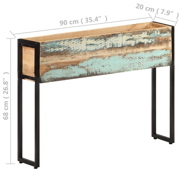 Truhlík 90 x 20 x 68 cm masivní recyklované dřevo 321940