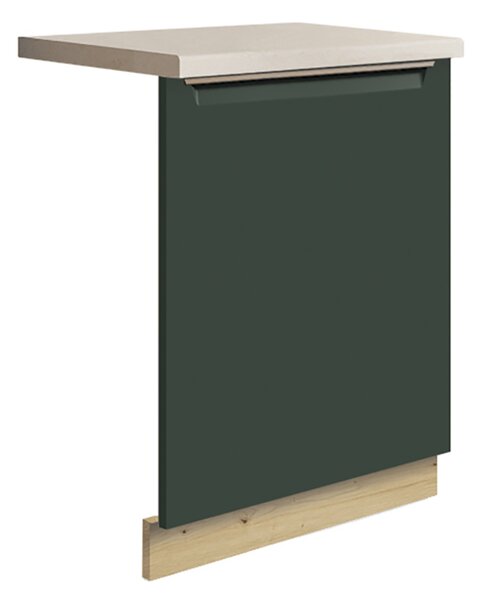 Kuchyňská linka GLAMOUR z | 270x260 cm | SE SOKLEM | zelená mat/artisan