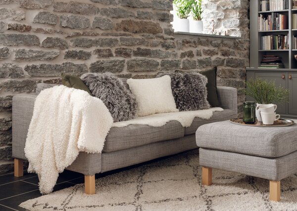 Skinnwille Home Collection Kudrnatá australská kožešina Curly White, bílá, 180x60 cm