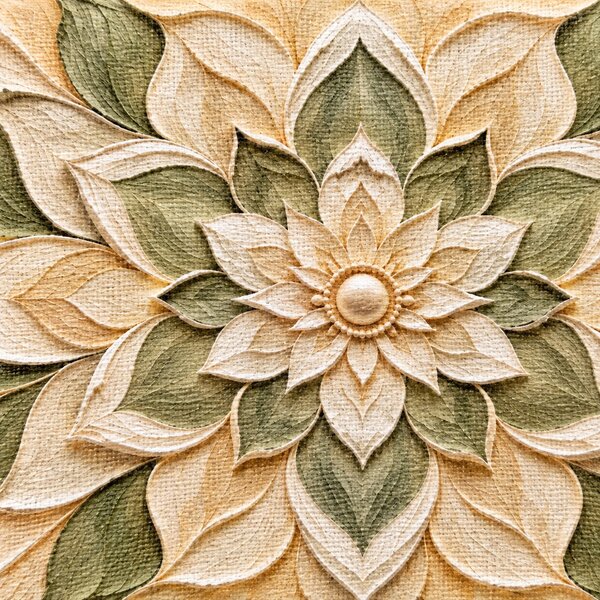 Obraz na plátně - Mandala Rovnovážné objetí FeelHappy.cz Rozměr obrazu (Šířka x Výška): 60 x 20 cm