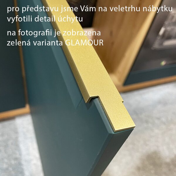 GLAMOUR z | horní skříňka GLA-30G | 30 cm | zelená mat