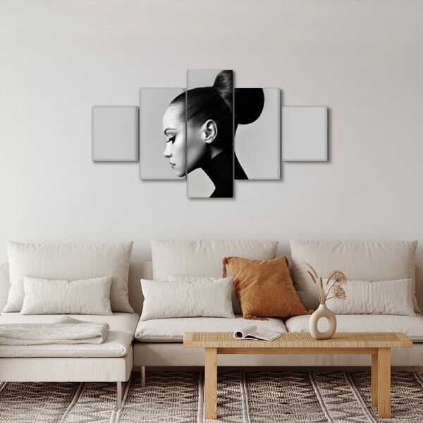 Obraz - Profil krásné ženy (125x70 cm)