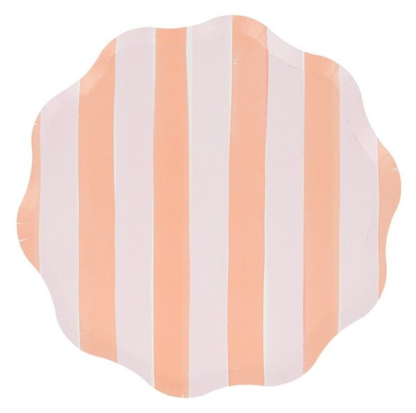 Papírový talíř Pastel Stripe Side – set 8 ks