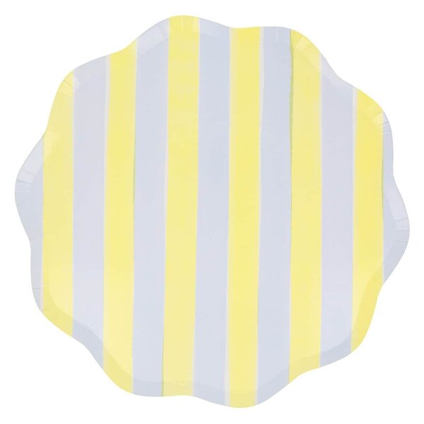 Papírový talíř Pastel Stripe – set 8 ks