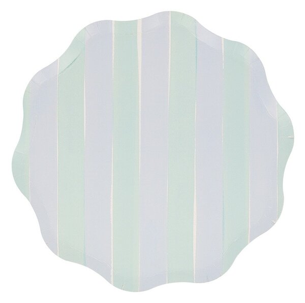 Papírový talíř Pastel Stripe Side – set 8 ks