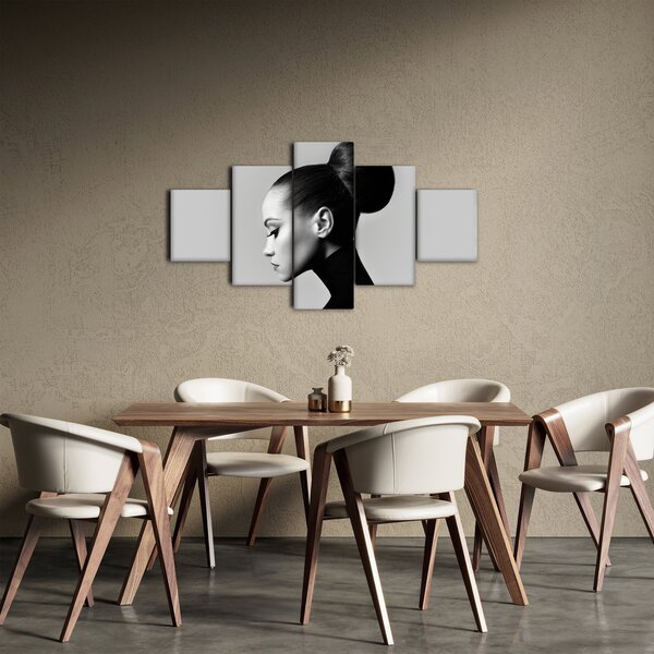 Obraz - Profil krásné ženy (125x70 cm)