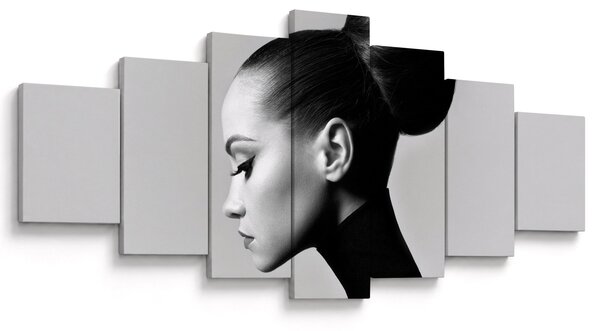 Obraz - Profil krásné ženy (210x100 cm)