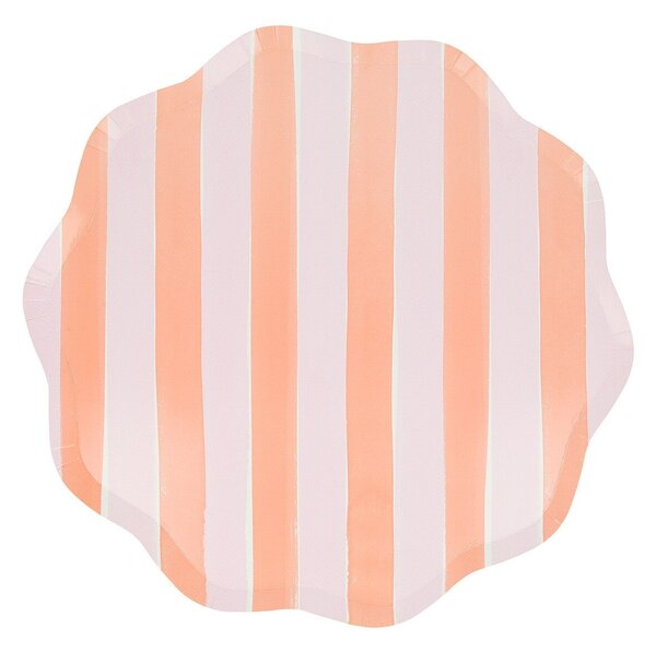 Papírový talíř Pastel Stripe – set 8 ks