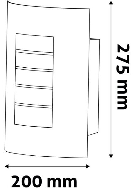Prémiové venkovní nástěnné svítidlo Morro na 1 žárovku E27, nerez