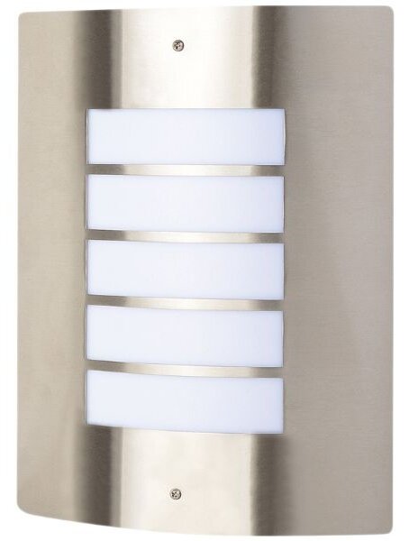 Prémiové venkovní nástěnné svítidlo Morro na 1 žárovku E27, nerez