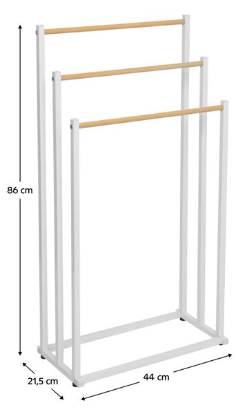Stojan na ručníky GOLDO (bílá)