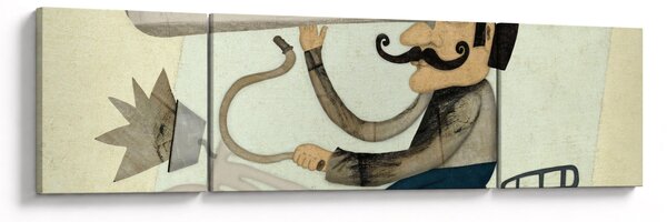 Astronom na kole (170x50 cm)
