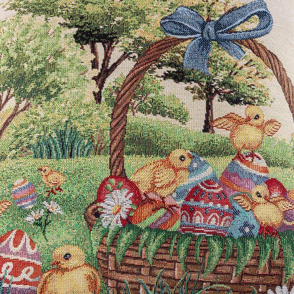 Gobelínový povlak na polštářek KUŘÁTKA 45 x 45 cm