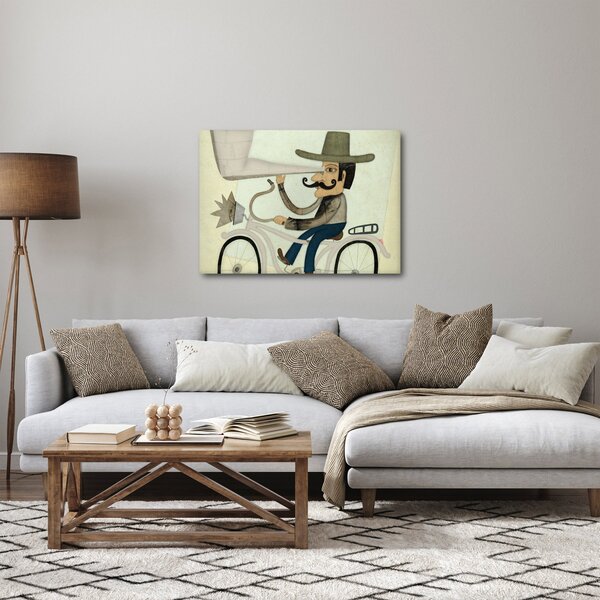 Astronom na kole (70x50 cm)