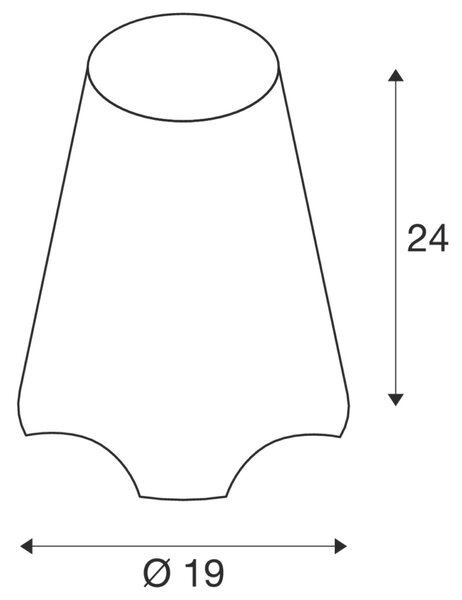 BIG WHITE SLV KIROCONE TL venkovní stolní lampa, E27, IP44, bílá, max. 60W 1001778