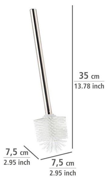 Snímatelný silikonový kartáč 7,5 cm, barva bílá, Wenko