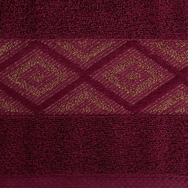 Eurofirany Bavlněný ručník Azari 50x90 cm vínový